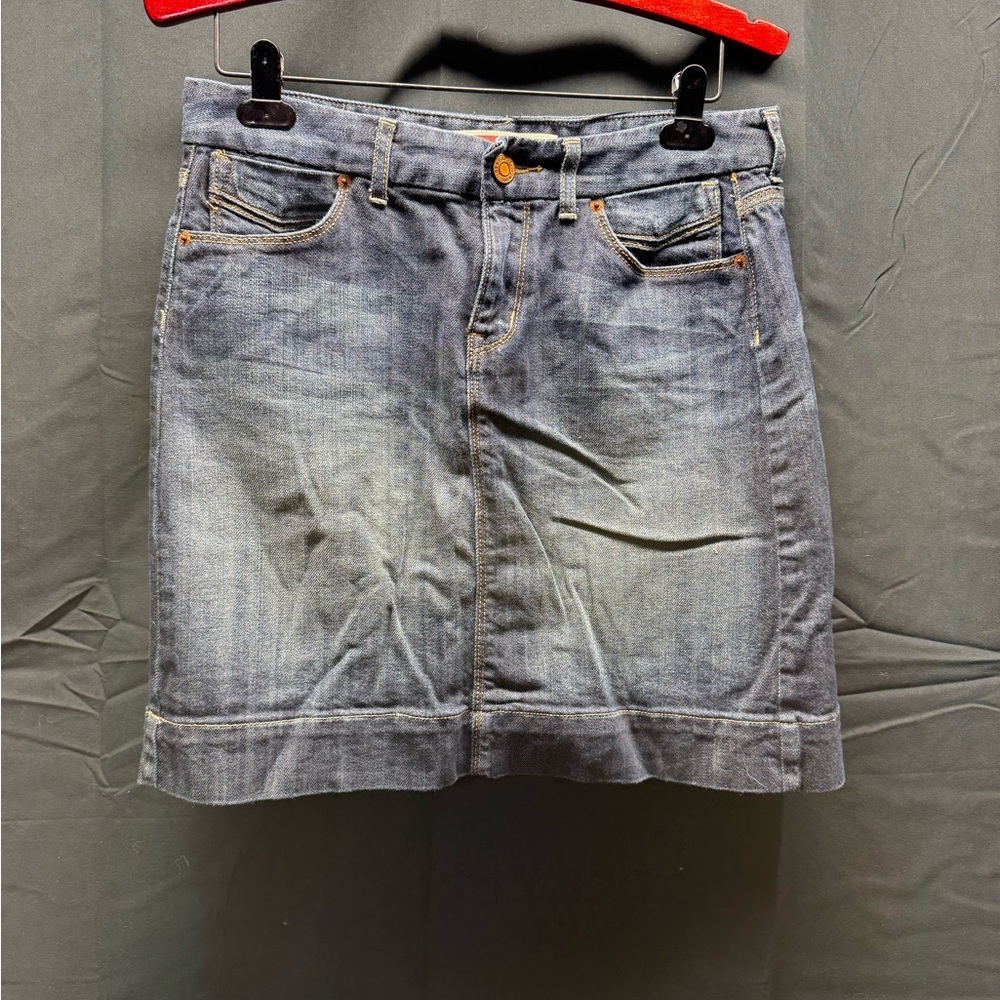 GAP Light Blue Denim Mini Skirt Sz 8 (16an)